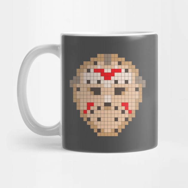 8-Bit Friday the 13th Mask by geekywhiteguy